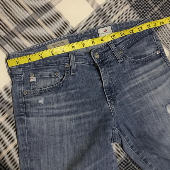 AG Adriano Goldschmied jeans 26r 26 distress STEVIE ANKLE slim straight - Picture 12 of 12